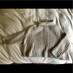 Free People mock neck knitted pullover